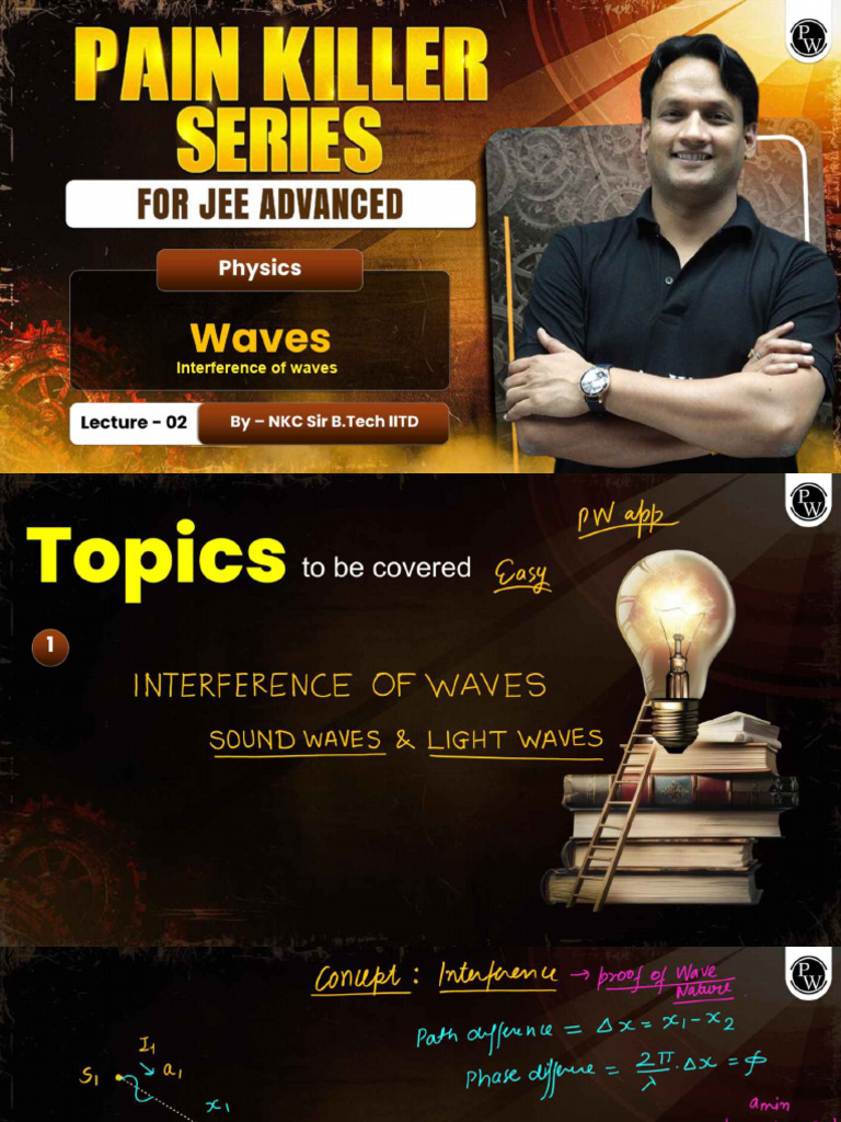 Waves - Interference of Waves - Class Notes | PDF