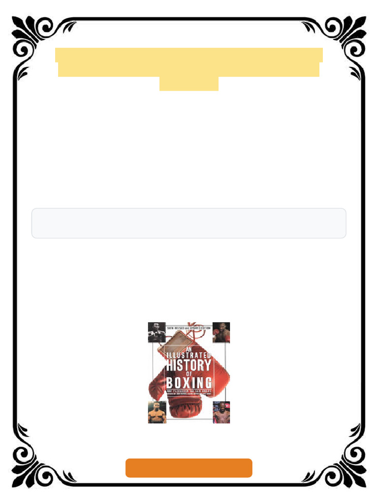 AN Illustrated History of Boxing 6th Edition Nat Fleischer Ebook Basic ...