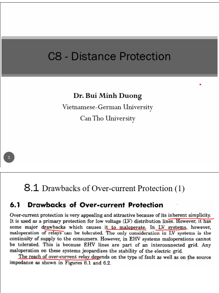 C8-Distance Protection (P1) - Undergraduate | PDF | Electrical ...