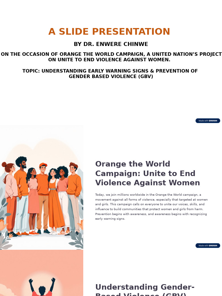 Orange the World Campaign Unite to End Violence Against Women (FINAL ...