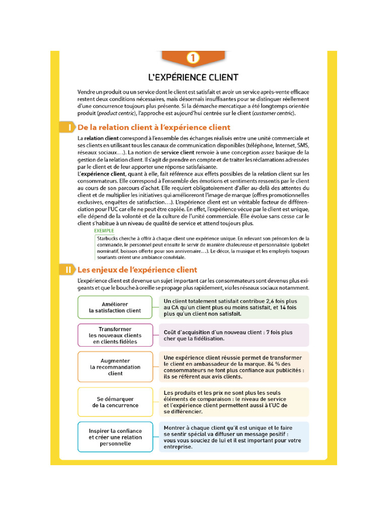 Entretenir La Relation Client - P1 | PDF