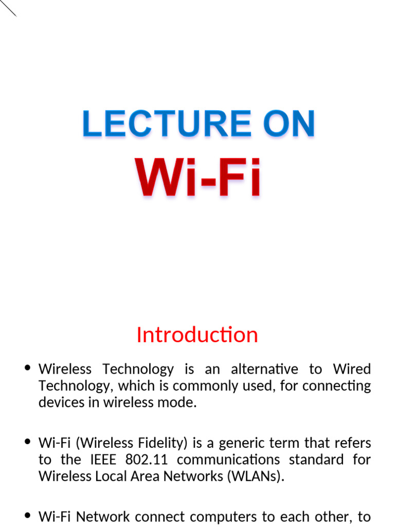 Wifi | PDF | Wi Fi | Ieee 802.11