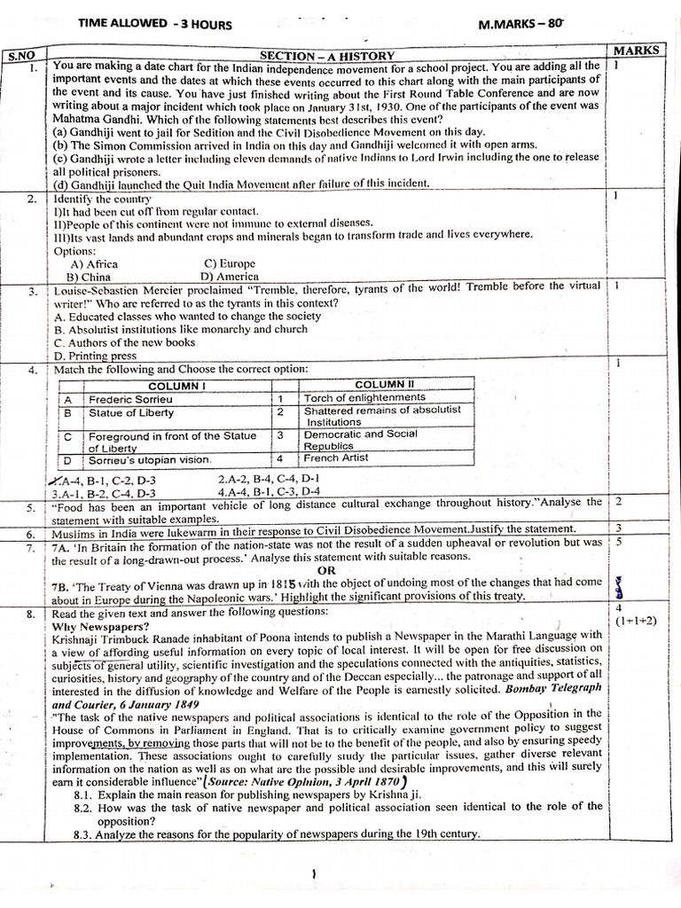 Revision Paper | PDF