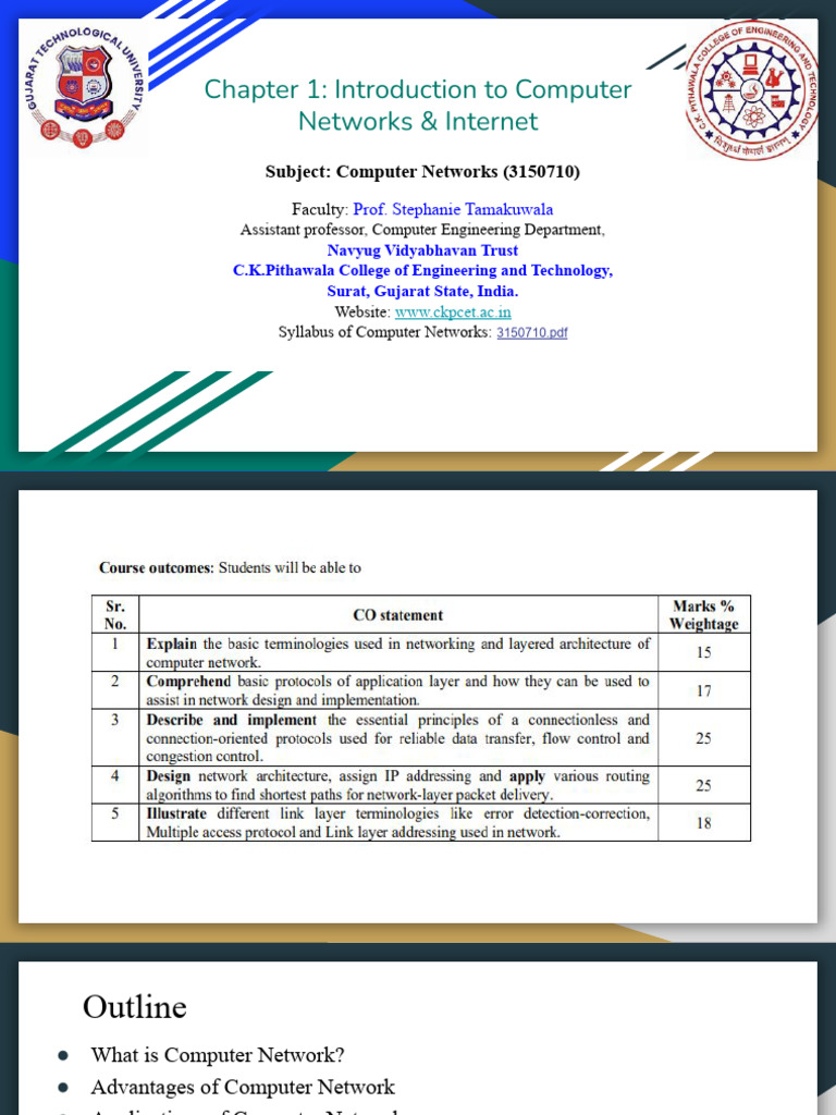 Introduction to Computer Networks Guide | PDF | Computer Network ...