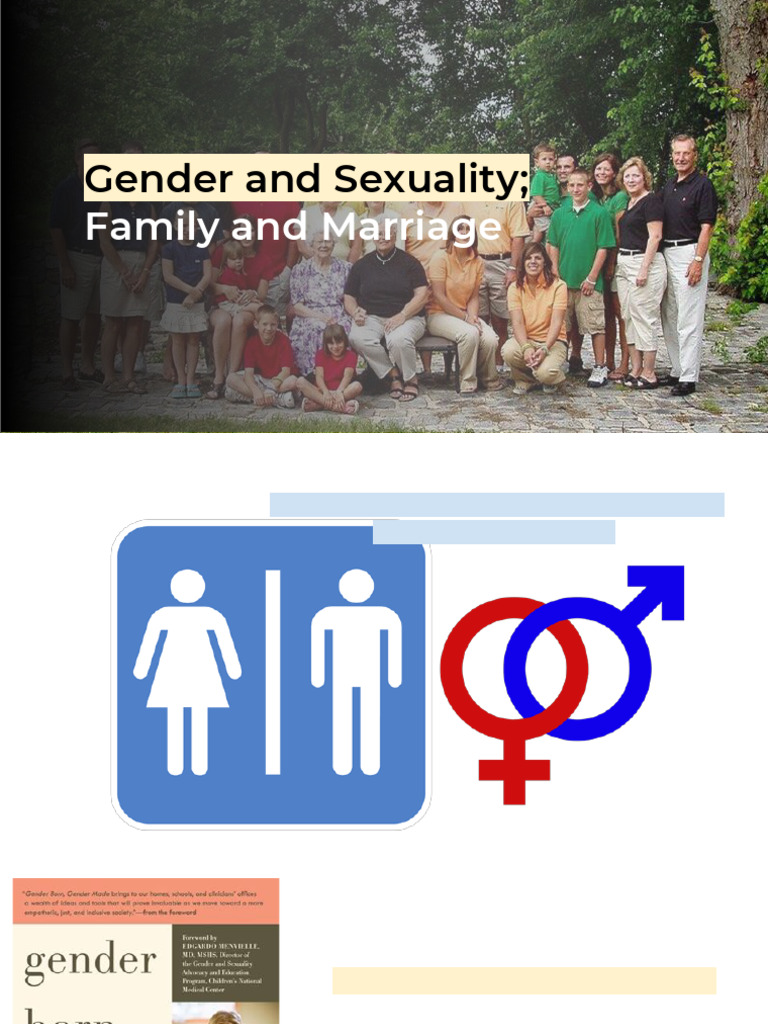 Understanding Gender, Sex, and Family Dynamics | PDF | Marriage ...