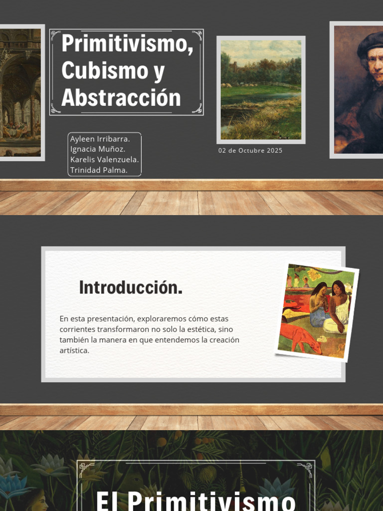 Primitivismo, Cubismo y Abstracción en el Arte | PDF | Pablo Picasso ...