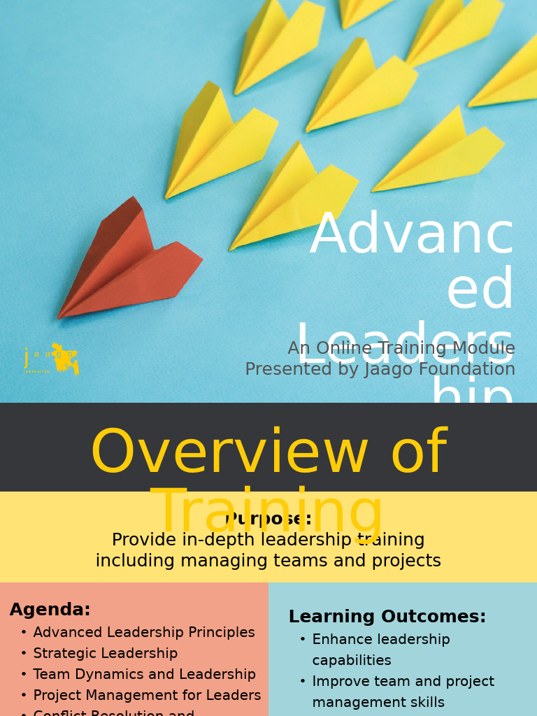 Advanced Leadership Online Training Module | PDF | Leadership | Team ...