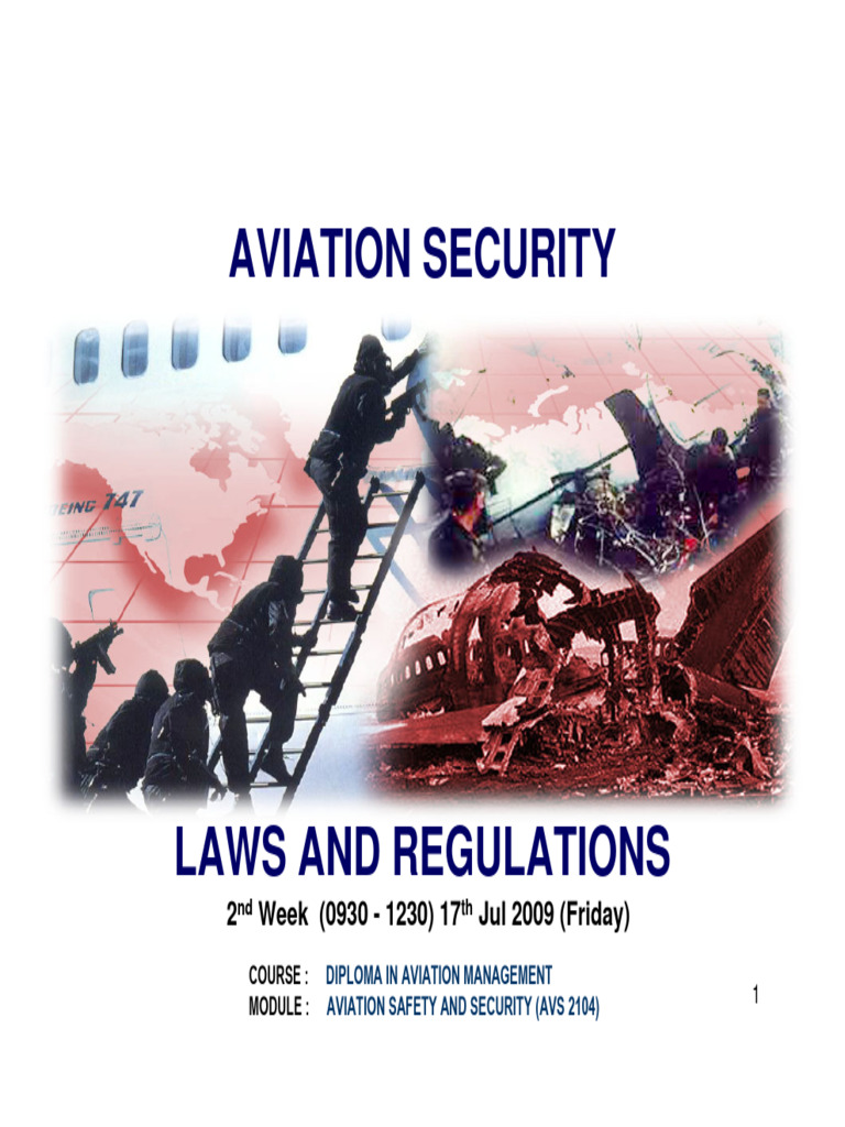 Aviation Security Laws Overview | PDF | Aviation | Air Traffic Control