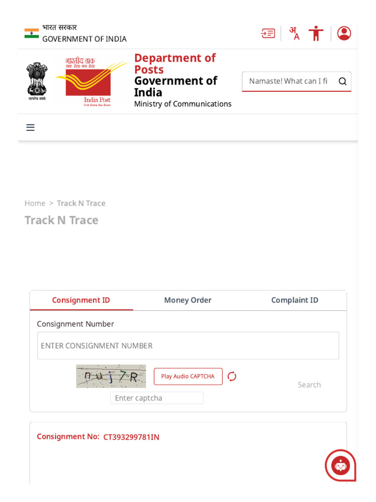 India Post Consignment Tracking Guide | PDF