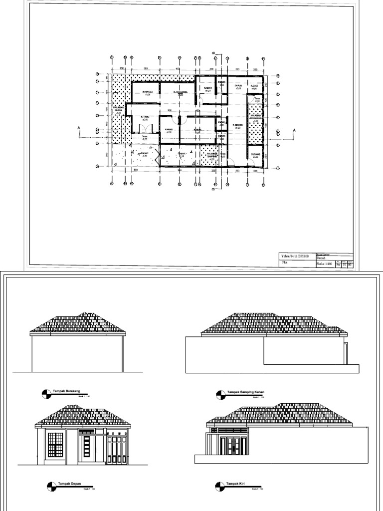 Architectural Floor Plan and Elevations | PDF