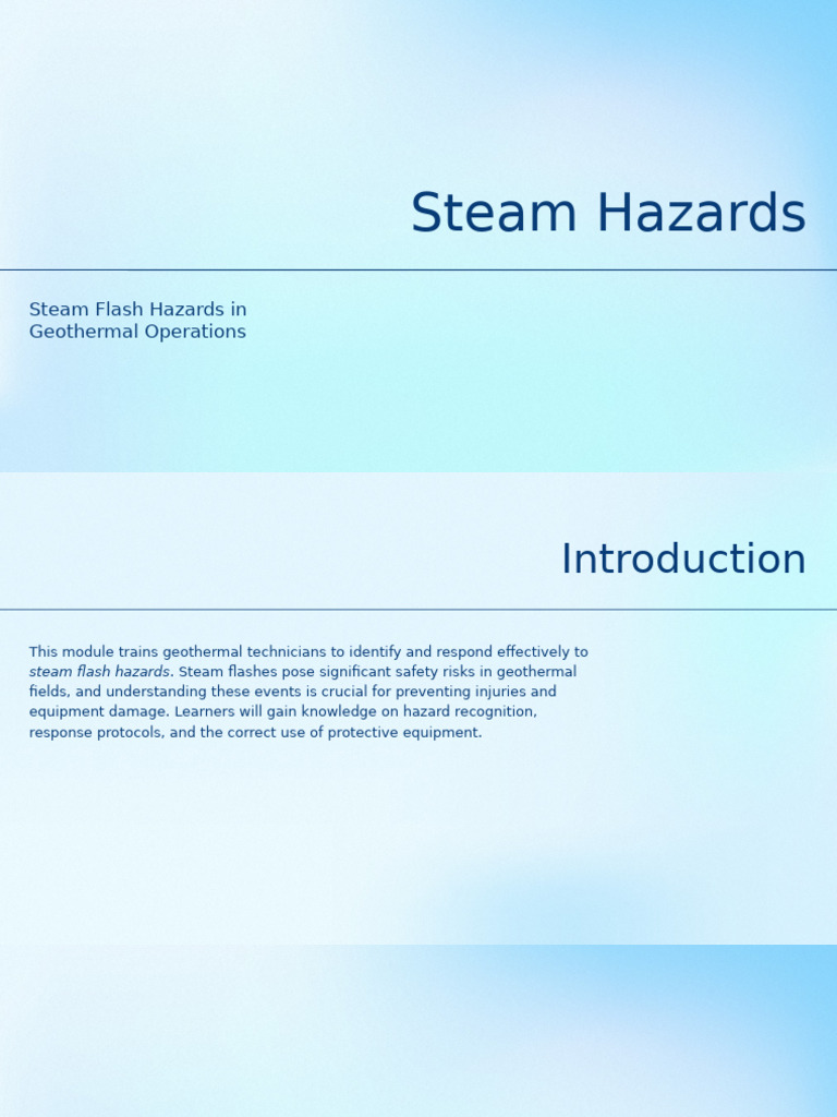Steam Hazards | PDF | Personal Protective Equipment | Safety