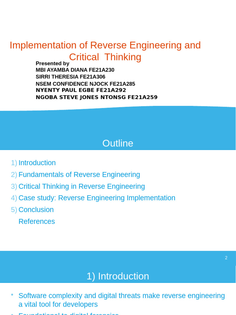 Reverse Engineering and Critical Thinking | PDF | Critical Thinking ...