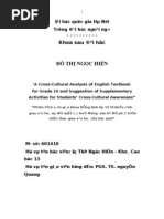 Download A Cross-Cultural Analysis of English Textbook for Grade 10 and Suggestion of Supplementary Activities for Students Cross-Cultural Awareness by phan_tuong_2 SN96592040 doc pdf