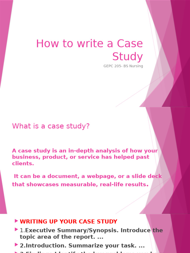 Guide to Writing Effective Case Studies | PDF | Case Report | Psychotherapy