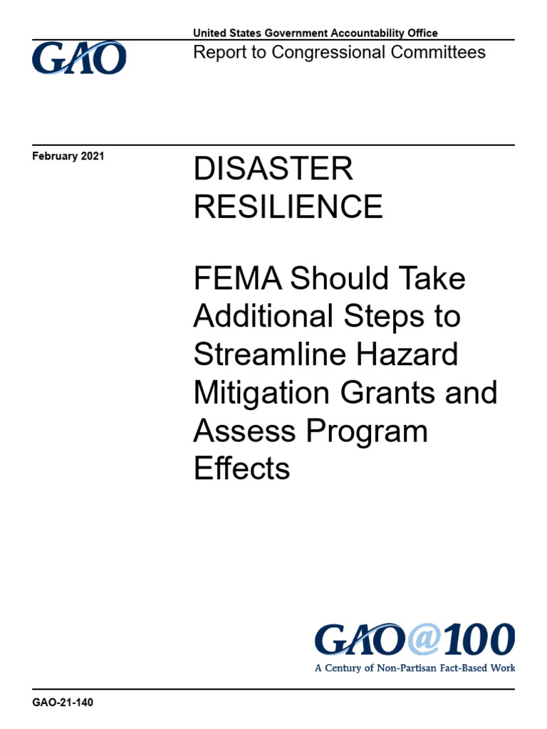 FEMA Hazard Mitigation Grant Review | PDF | Federal Emergency ...