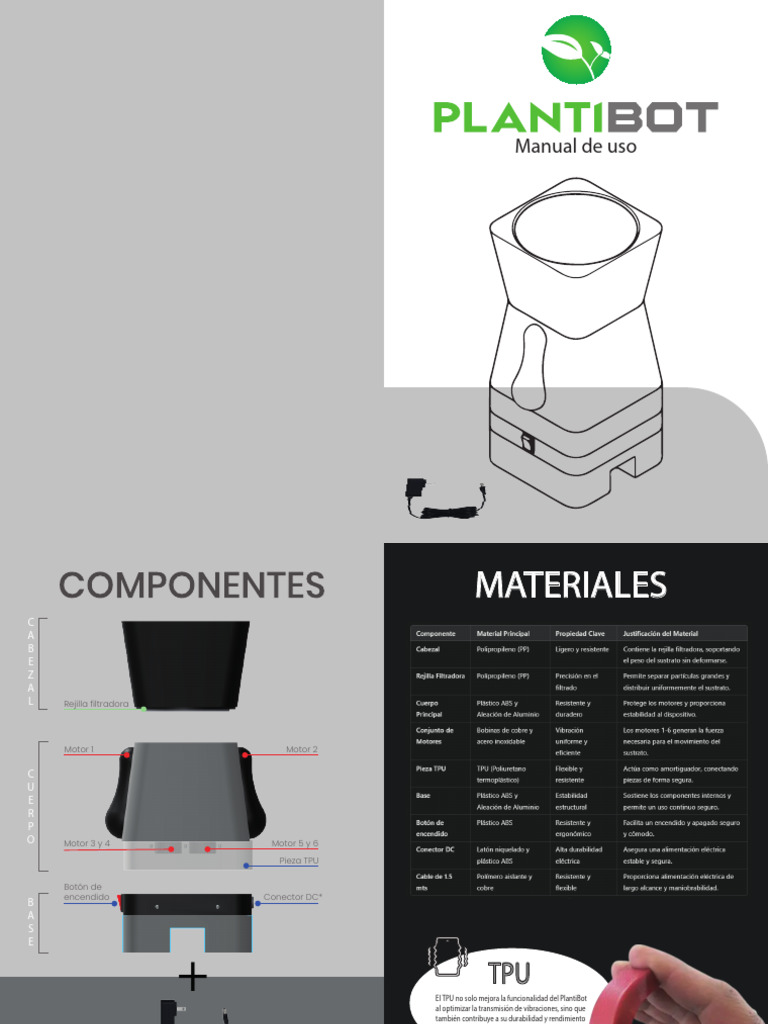 Manual de Uso del PlantiBot | PDF