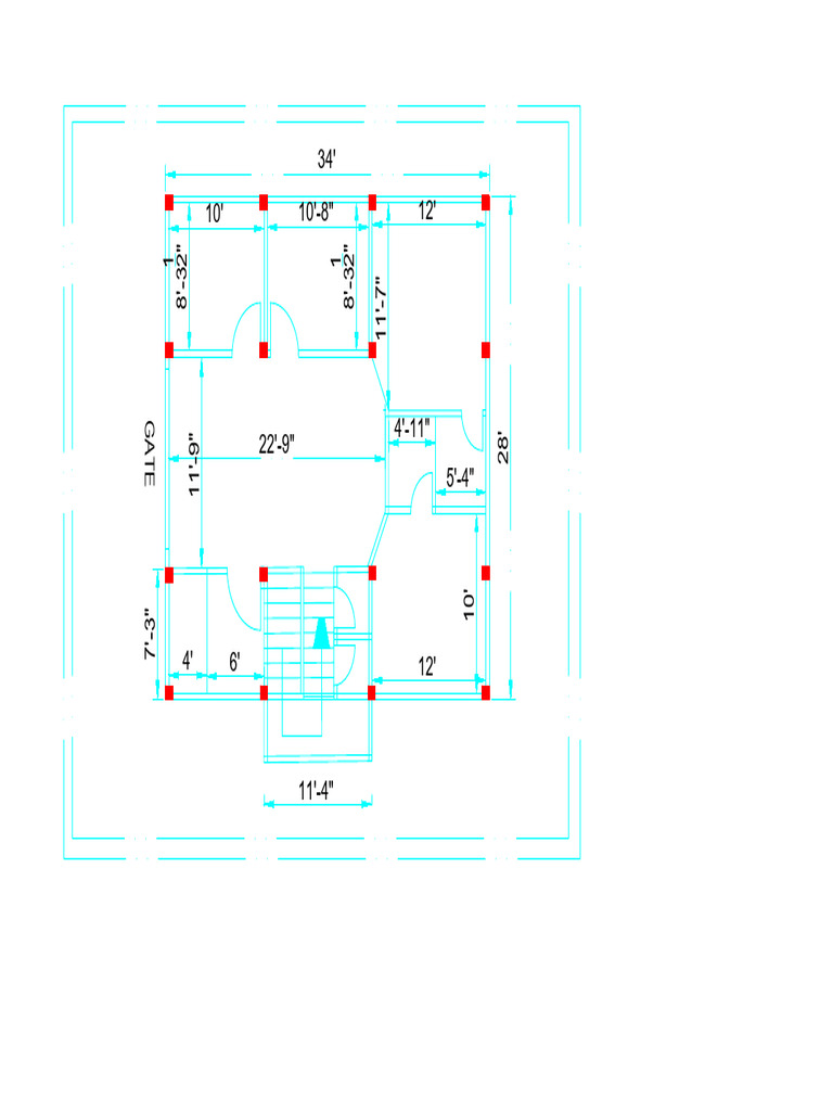 Gate Dimensions and Layout Plan | PDF