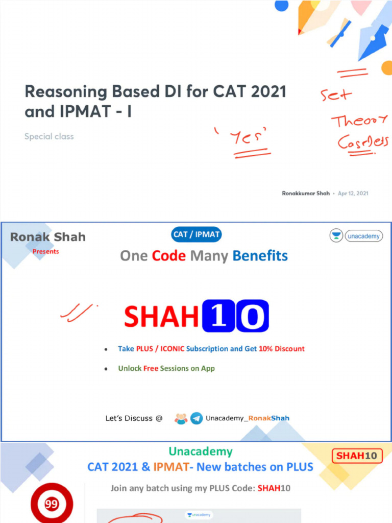 Reasoning Based DI for CAT 2021 and IPMAT I With Anno | PDF
