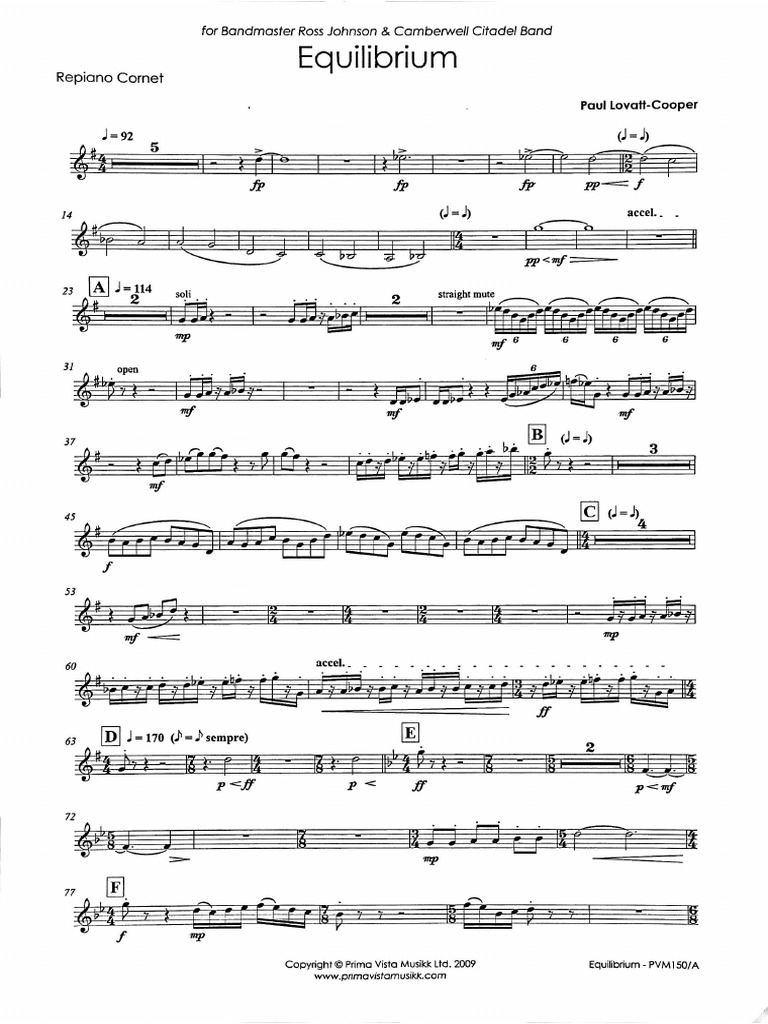 3 - Equilibrium - Repiano Cornet | PDF