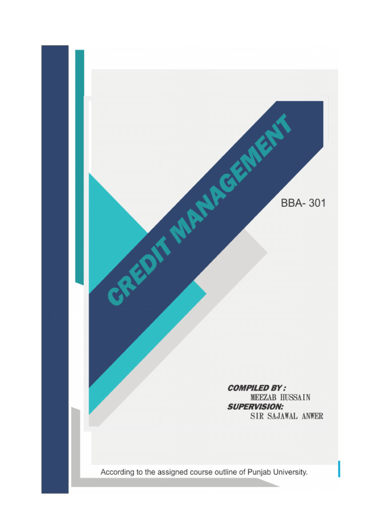 Credit Management Course Outline | PDF | Credit History | Finance ...