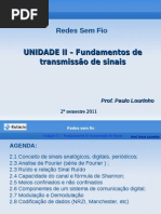 Unidade II -  Fundamentos de transmissão de sinais