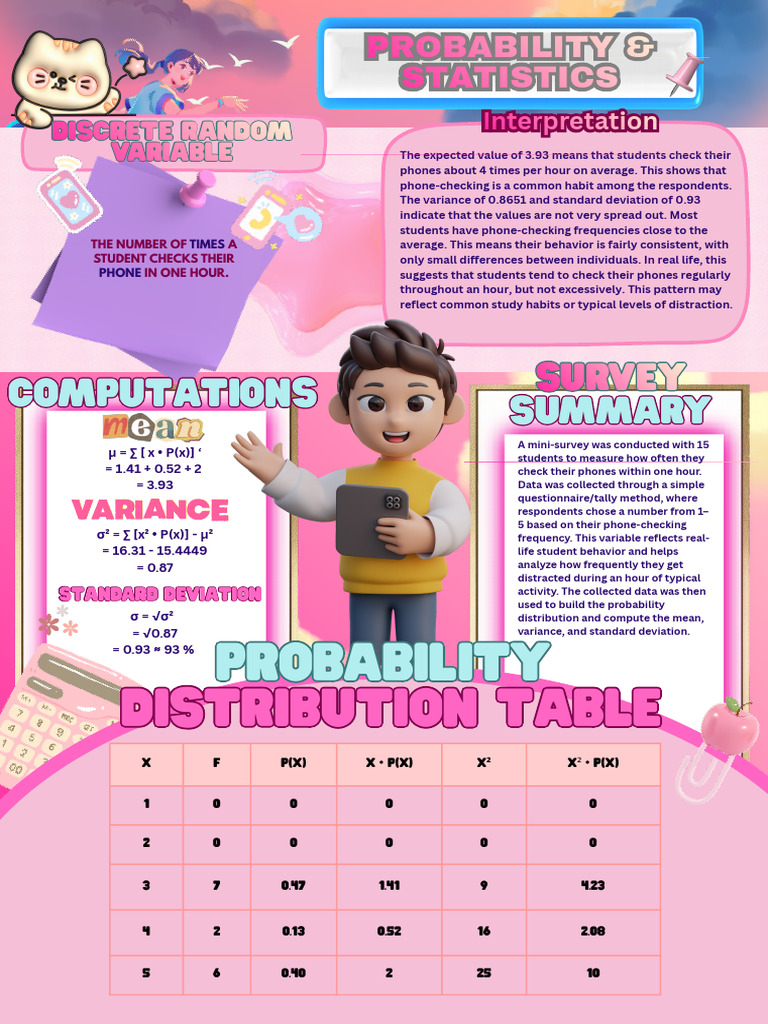 Phone Checking Frequency Analysis | PDF | Variance | Statistics