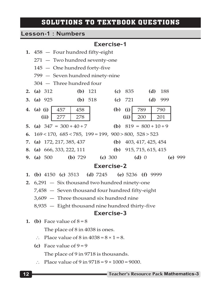 Answerkey-3 PDF | PDF | Division (Mathematics) | Mathematics