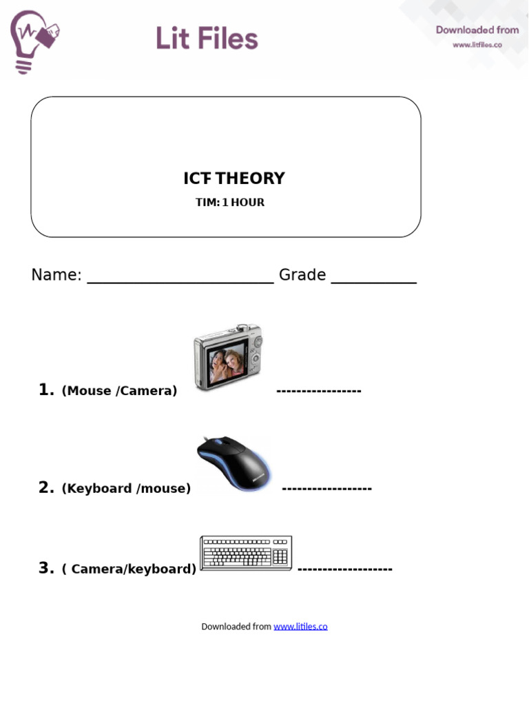 Grade 1 ICT | PDF