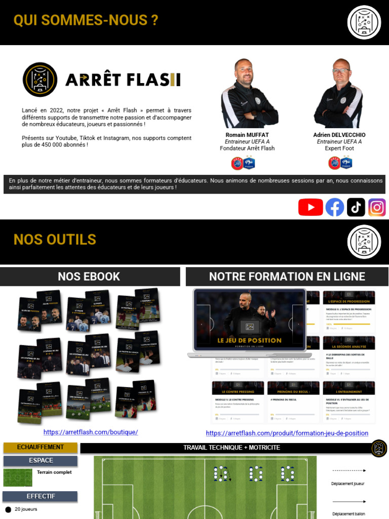 Arrêt Flash : Formation et Outils Foot | PDF