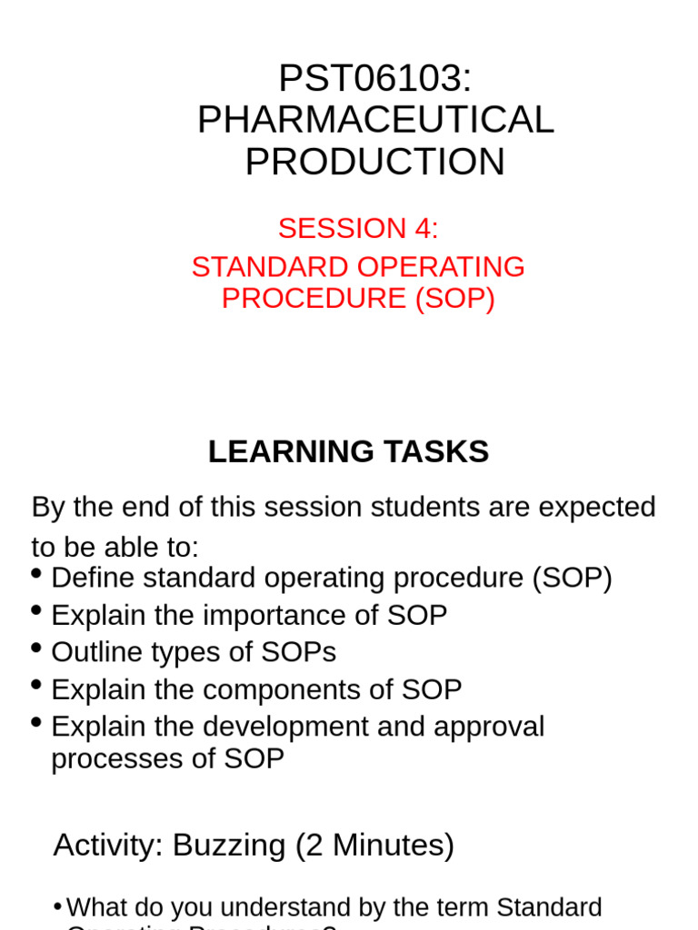 Understanding Pharmaceutical SOPs | PDF | Quality Assurance ...
