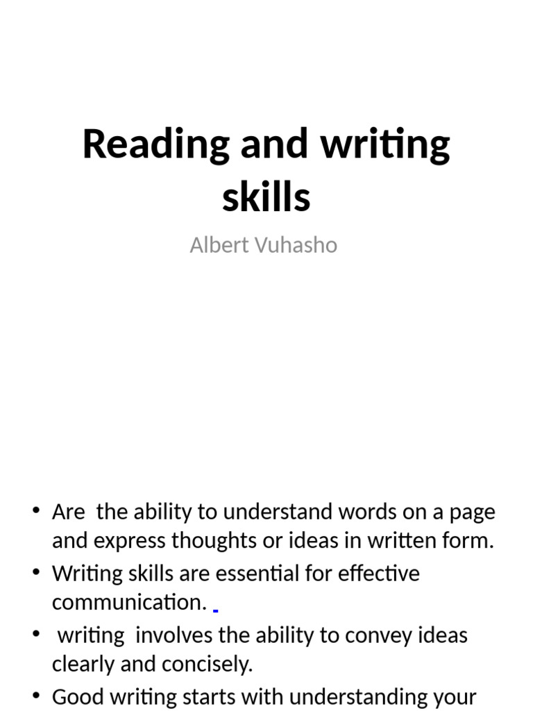 Enhancing Reading and Writing Skills | PDF | Reading Comprehension ...