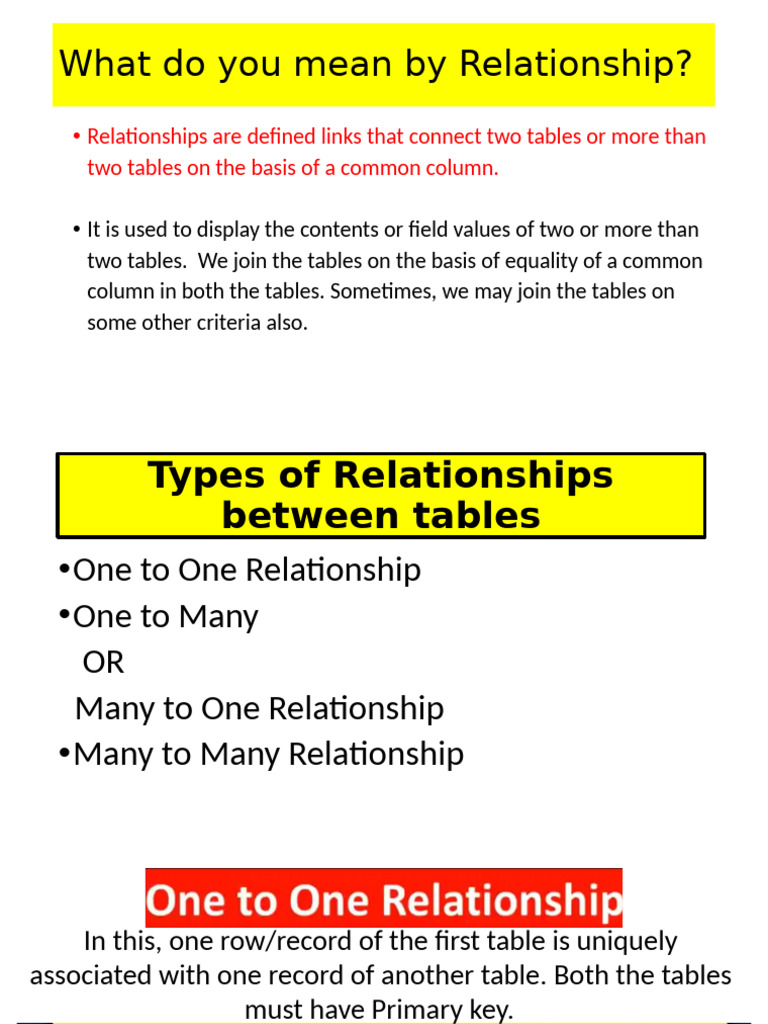 Understanding Database Relationships | PDF