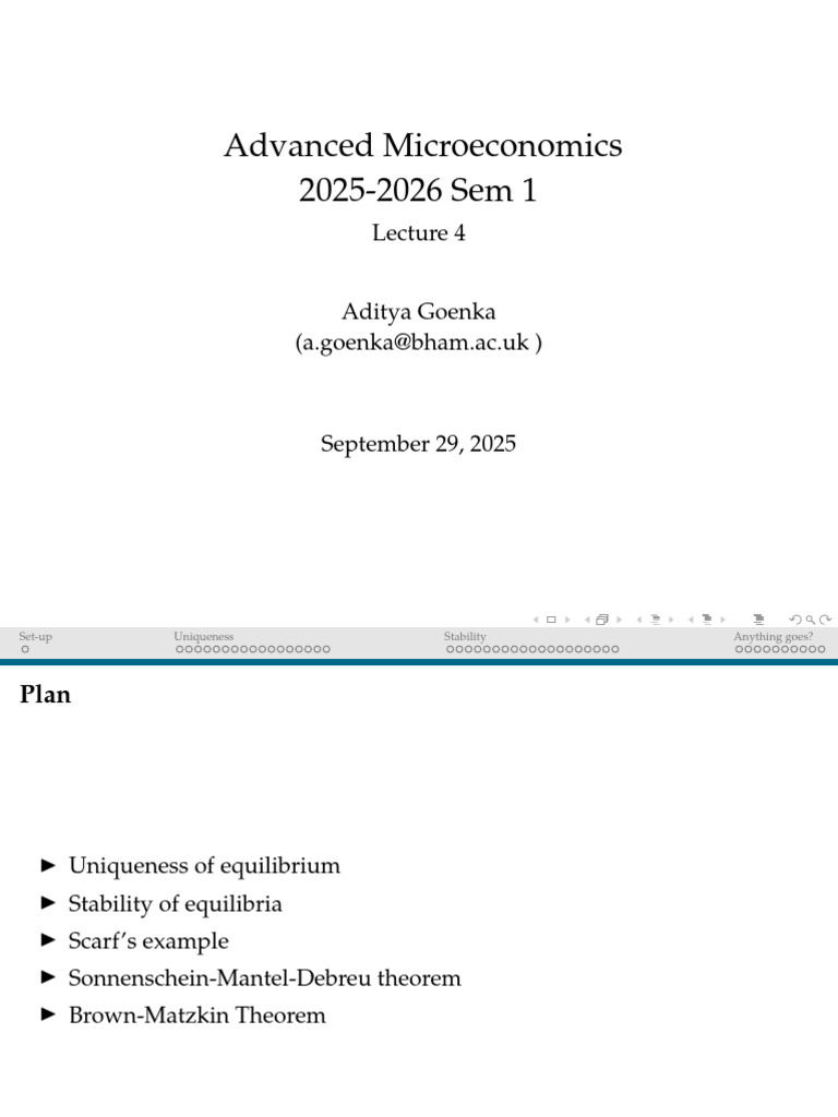 Advanced Microeconomics: Equilibrium Analysis | PDF | General ...
