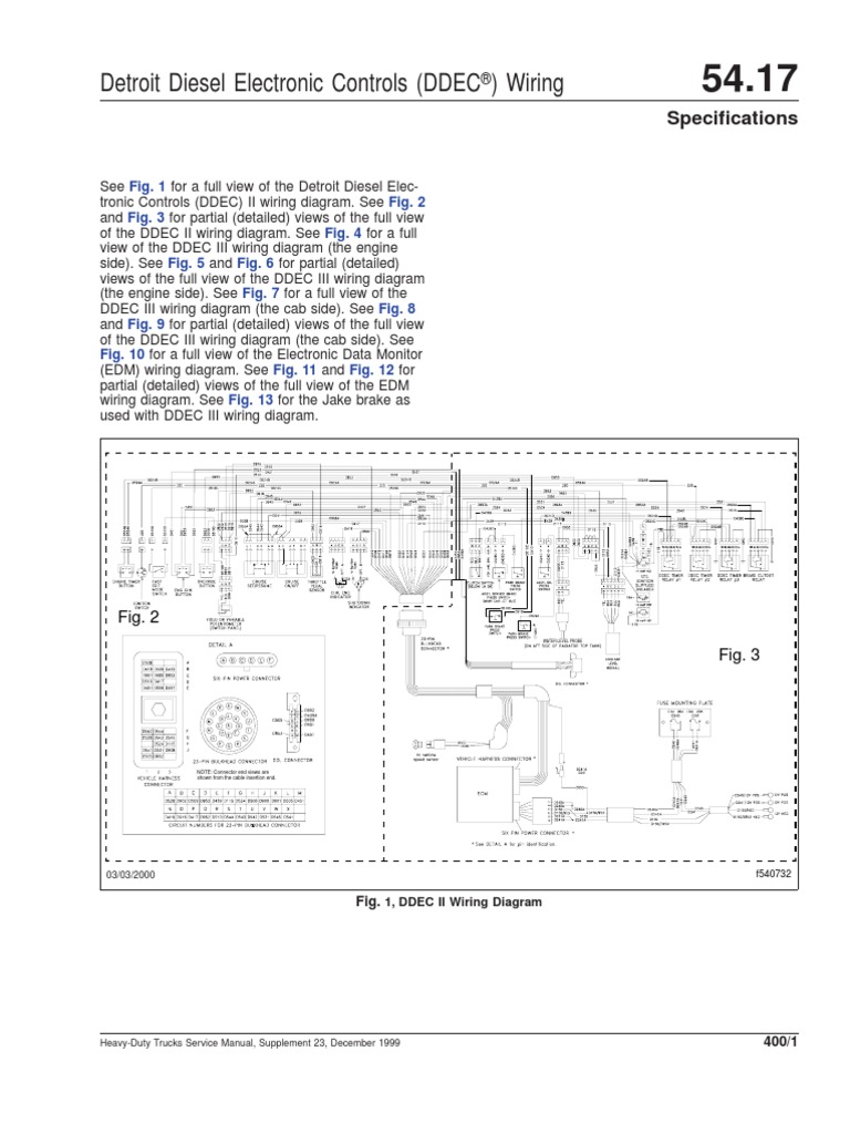 DDEC II & III Wiring Diagrams Overview | PDF | Truck | Commercial Vehicles
