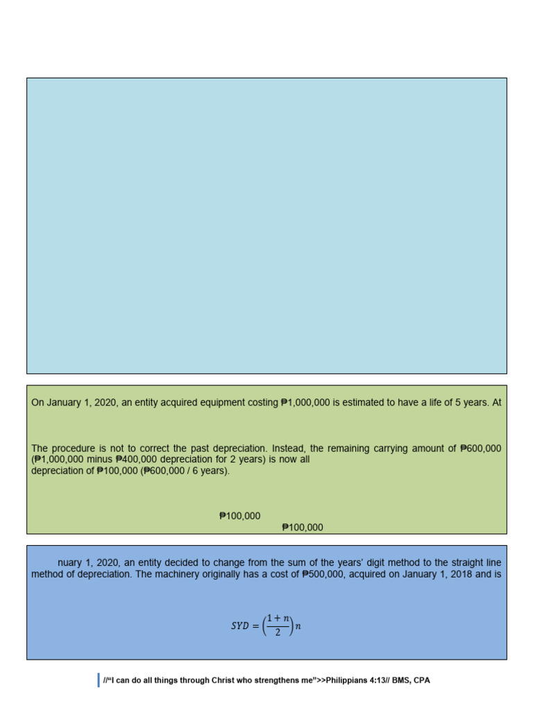 Accounting Changes: Estimates & Policies | PDF | Depreciation | Fair Value