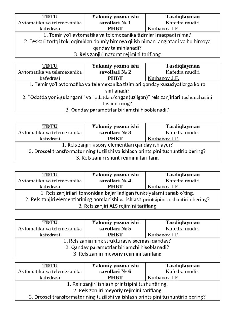 YaN PHBT 6 | PDF