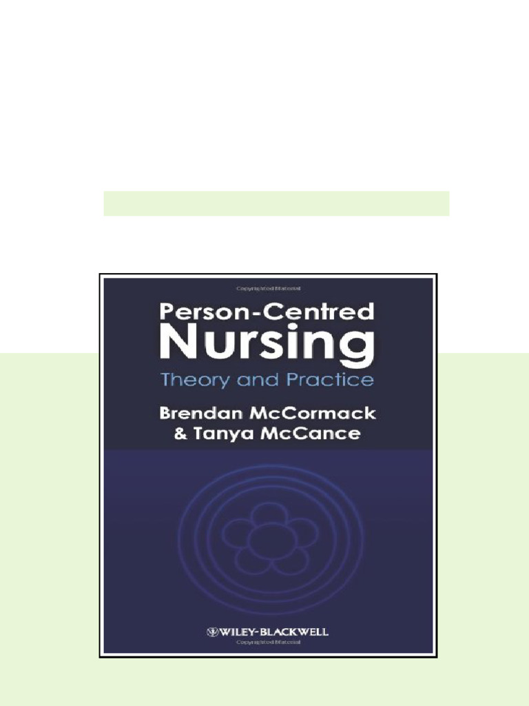 Person Centred Nursing Theory and Practice 1st Edition Brendan ...