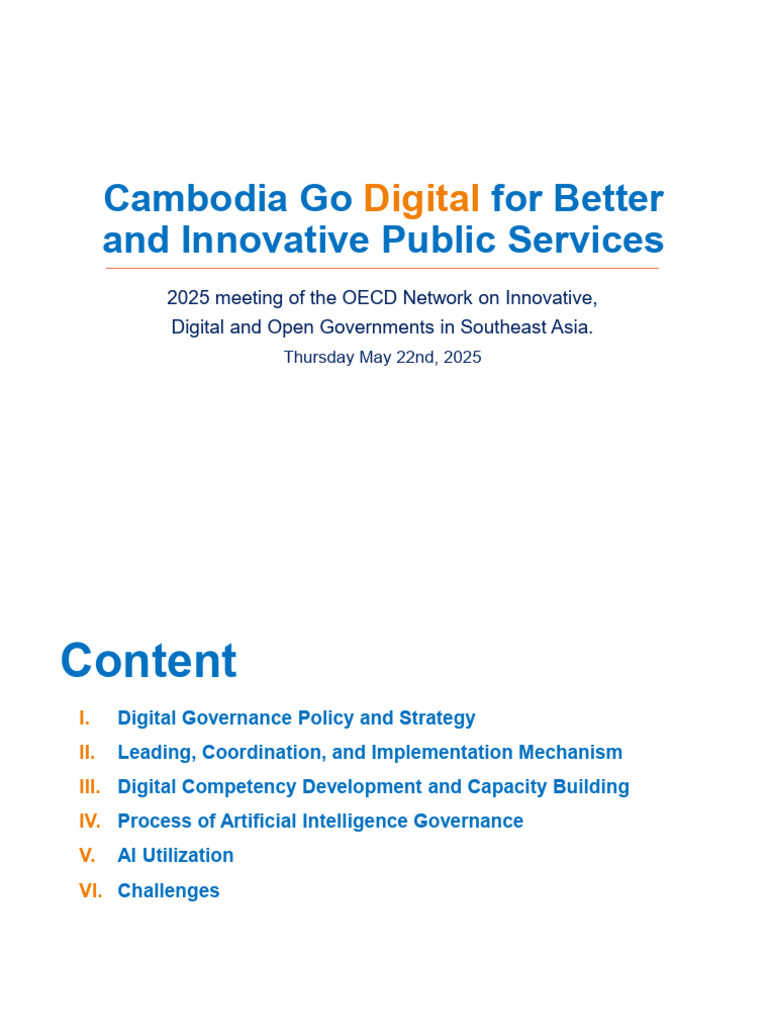 INDIGO Network - Session 2b - Cambodia - Go Digital | PDF | Artificial ...