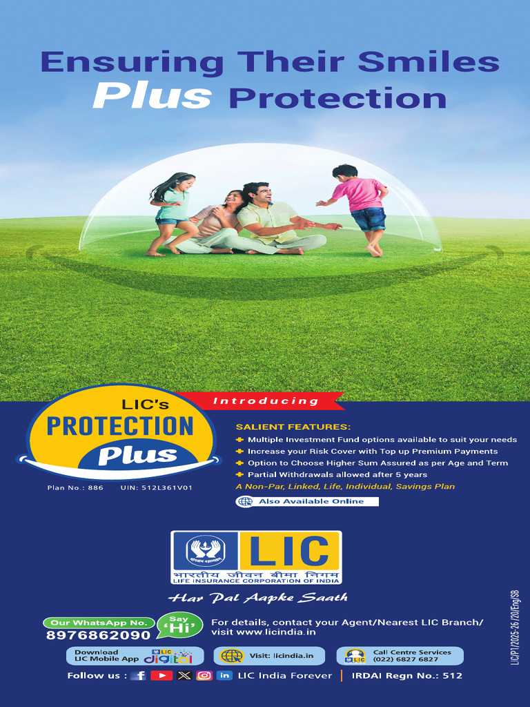 LIC Protection Plus: Linked Life Plan | PDF | Insurance | Life Insurance