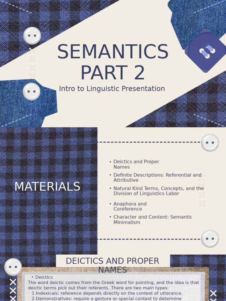 Semantics PART 2 Kelompok 10 | PDF | Semantics | Word