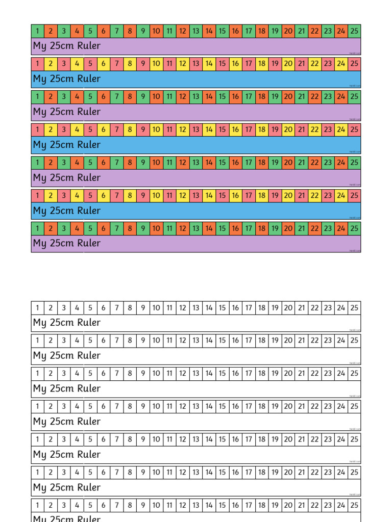 My 25cm Ruler Guide | PDF