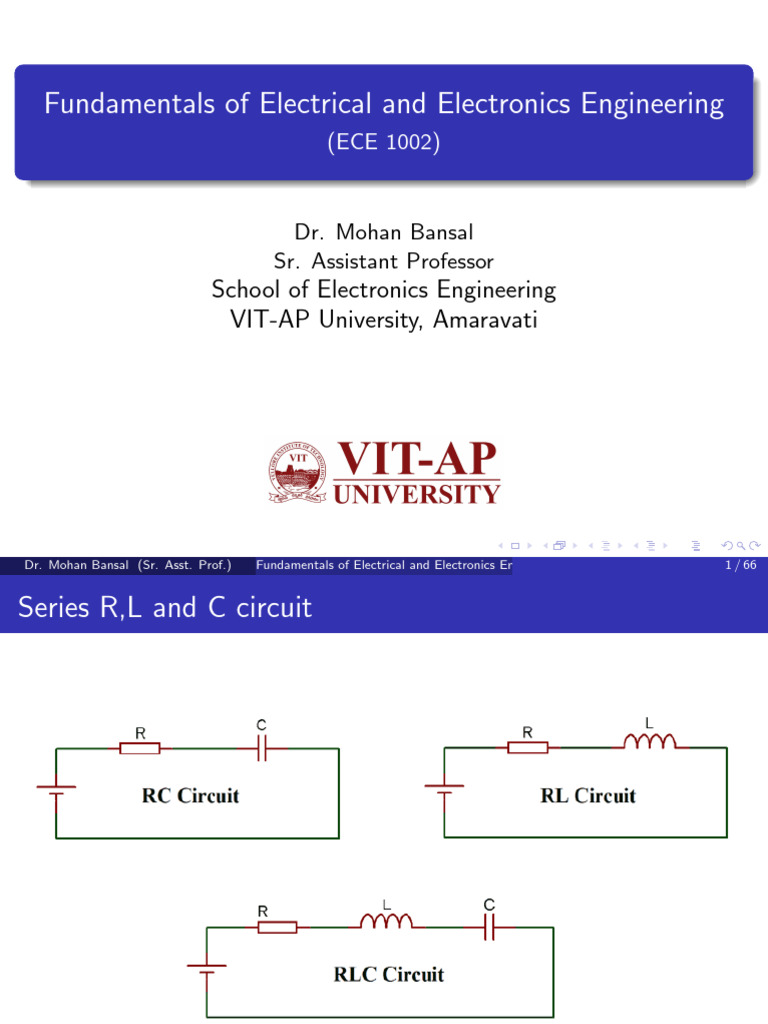 Series RL and RC Circuit Fundamentals | PDF | Electrical Network ...