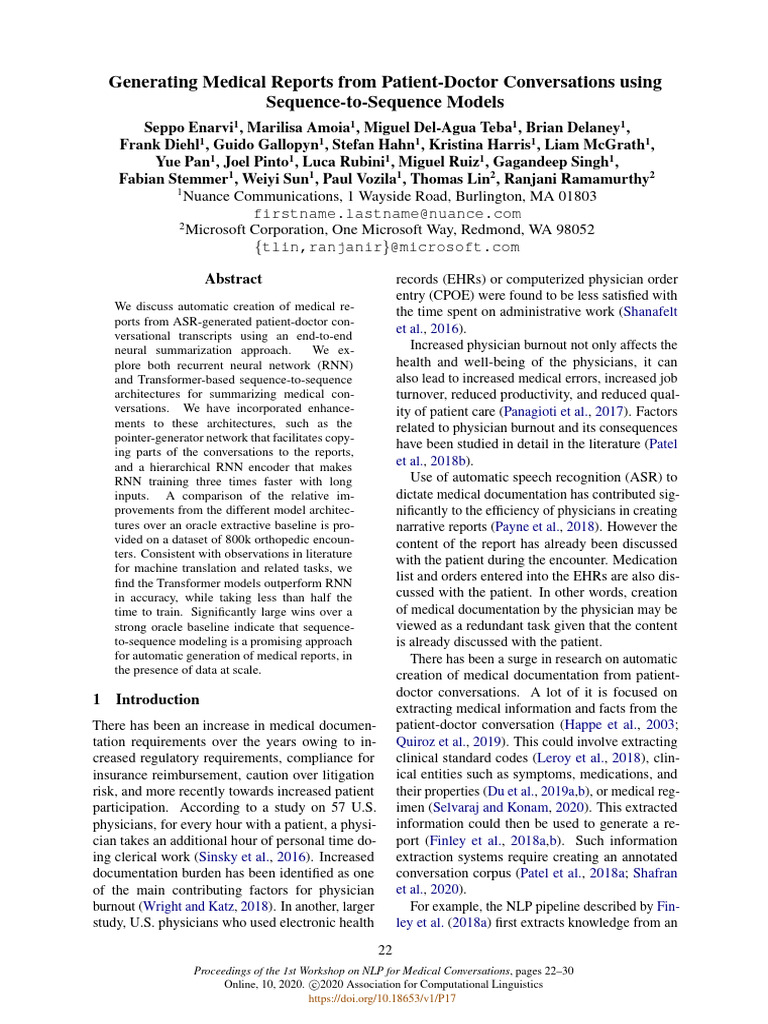 Medical Report Generation via NLP | PDF | Applied Mathematics ...