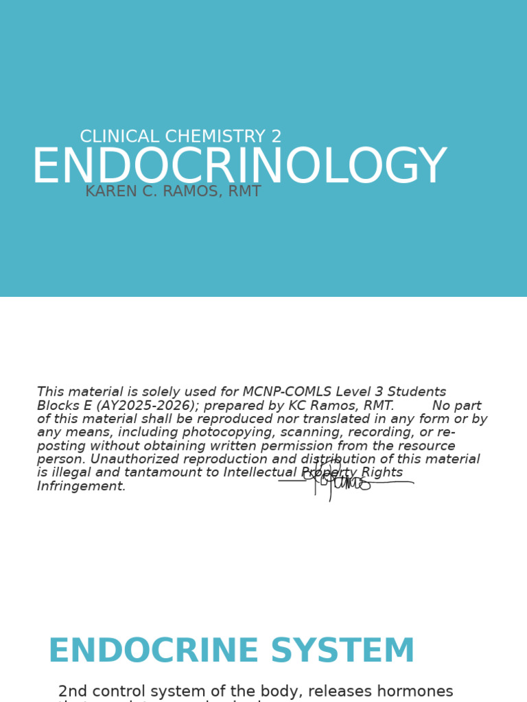 Endocrinology: Hormones and Functions | PDF | Adrenal Gland | Thyroid