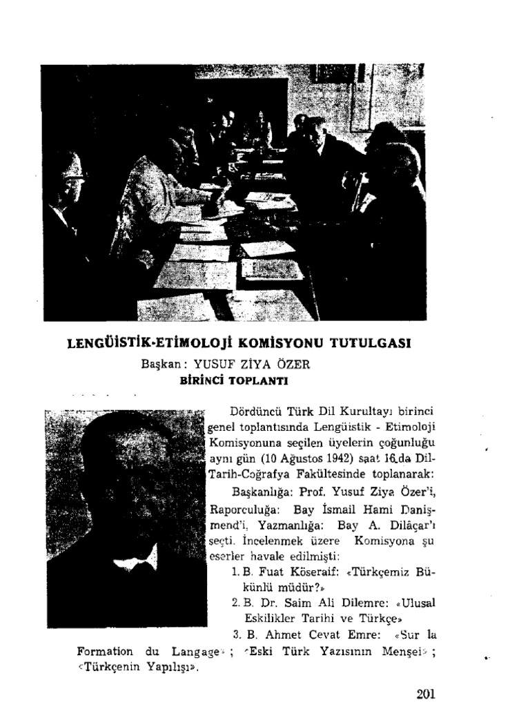 Lengüistik-Etimoloji Komisyonu Tutulgası | PDF