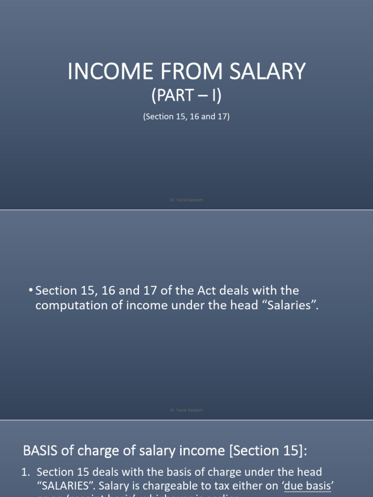Salary Part-i(2025) 2 | PDF | Salary | Expense