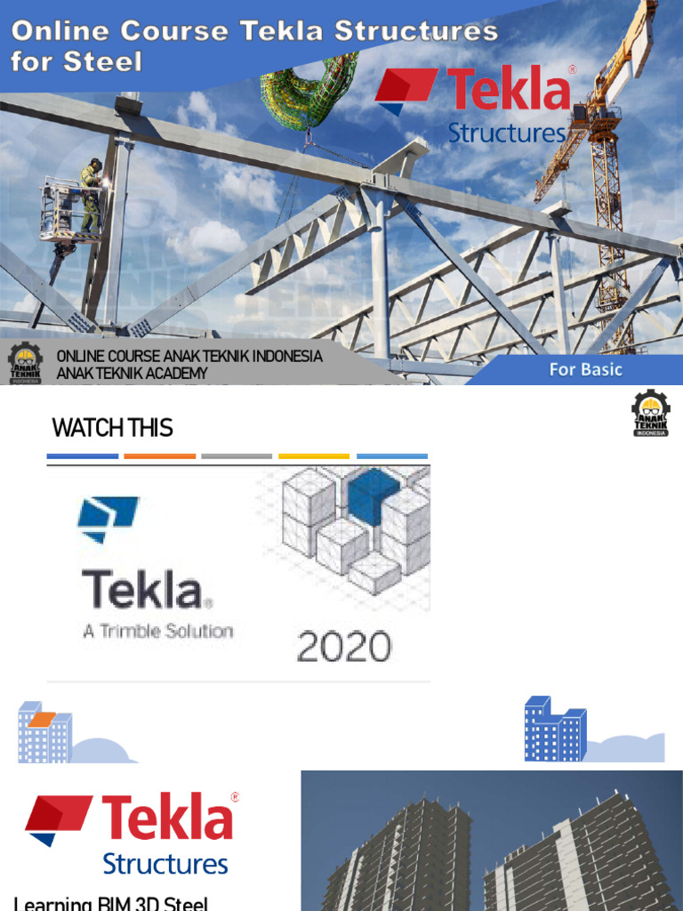 Kursus Online Tekla Structures 3D BIM | PDF