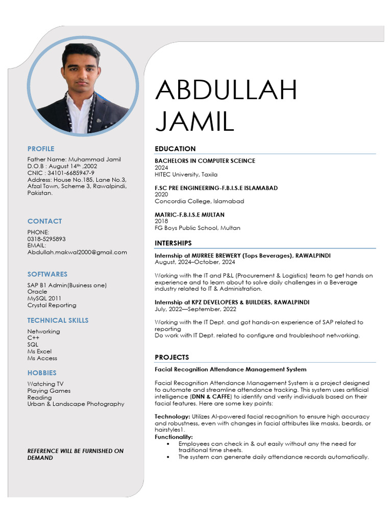 Abdullah Jamil | PDF | Computing