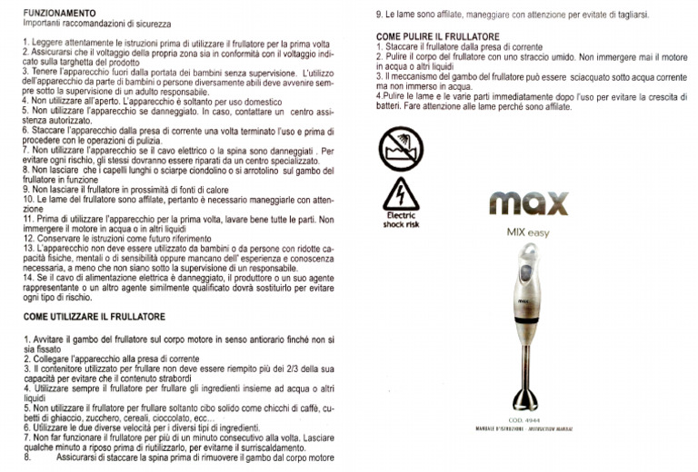 Max MIX Easy | PDF
