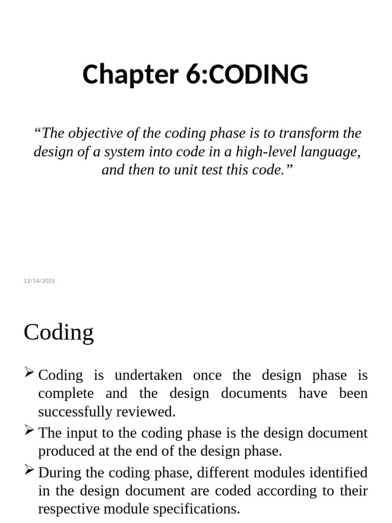 Coding Phase in Software Development | PDF | Computer Programming ...